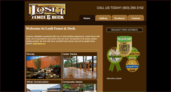 Desktop Screenshot of loslifenceanddeck.com